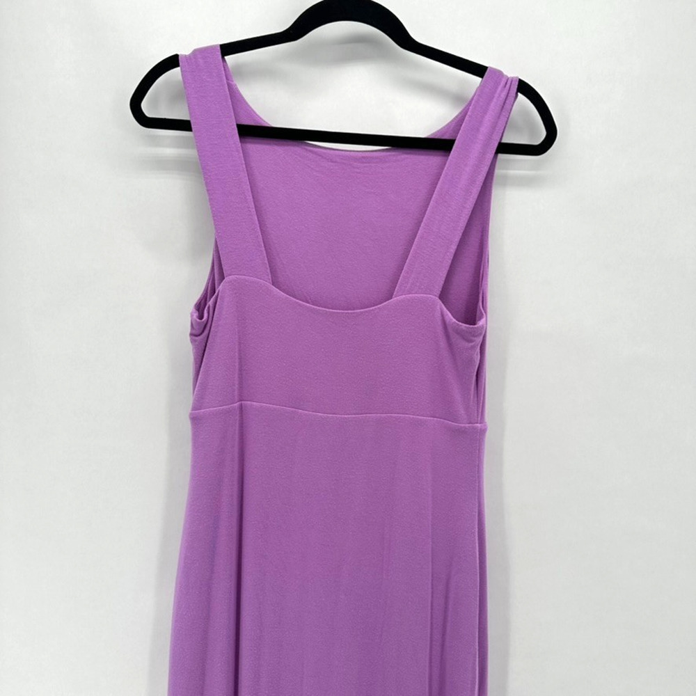 Athleta Santorini Midi Dress Size S Purple Travel Lounge Cozycore Preppy Bodycon - Picture 5 of 11